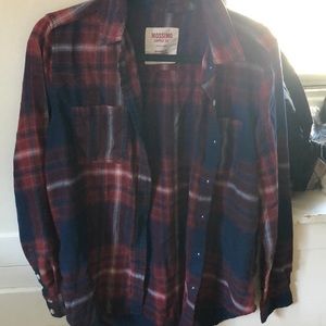 Red and blue flannel